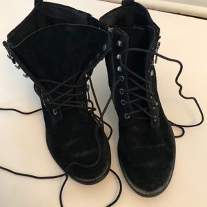 Sam Edelman Zipper and LaceUp Combat Booties
